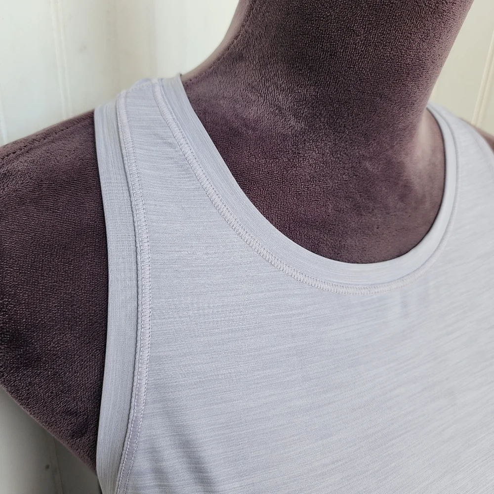 Athleta Tank Womens Tank Top Athletic Racerback Gym Stretch Gray Sz S - Picture 5 of 13